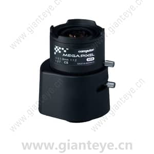 康标达 Computar AG3Z3112FCS-MPIR 300万像素 1/2.7英寸 3.1-8mm F1.2 变焦镜头 HD 系列 DC自动光圈红外校正(CS接口)