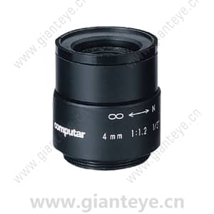 康标达 Computar T0412CS 1/3英寸 4mm F1.2 单焦距无光圈 (CS接口)