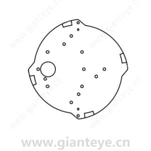 Pelco IME3EBAP-E Electrical Box Adaptor for Sarix ENH3 Dome None